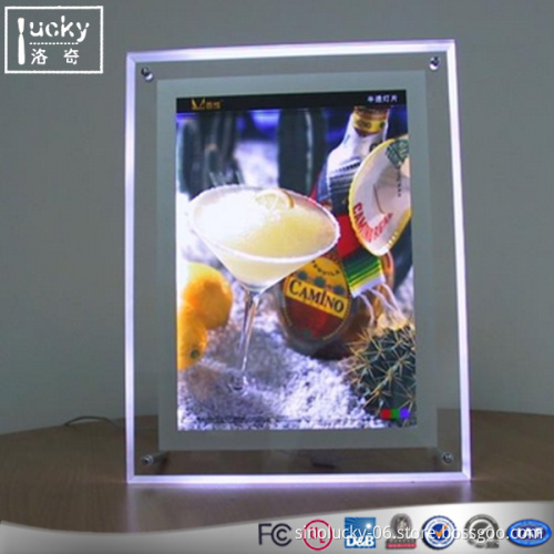 Shop Decoration Led Acrylic Light Box,high quality Led Slim Light Box
